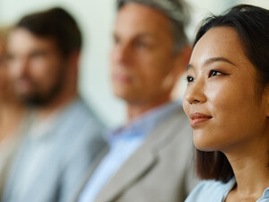Person attending a seminar