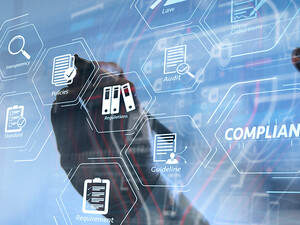 Person using interactive screen to access apps