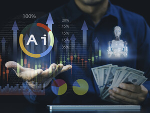 AI in banking concept