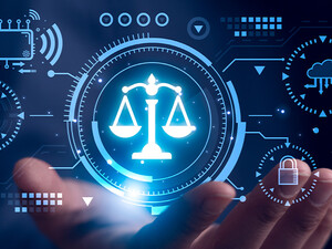 Conceptual digital scales of justice