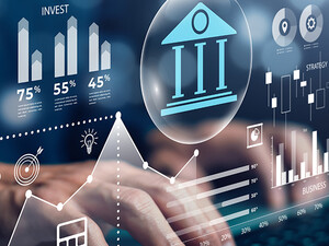 Person using financial website