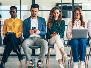 People using devices