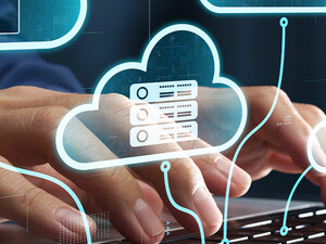 Person connected to the cloud