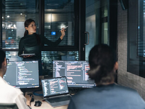 IT team working together