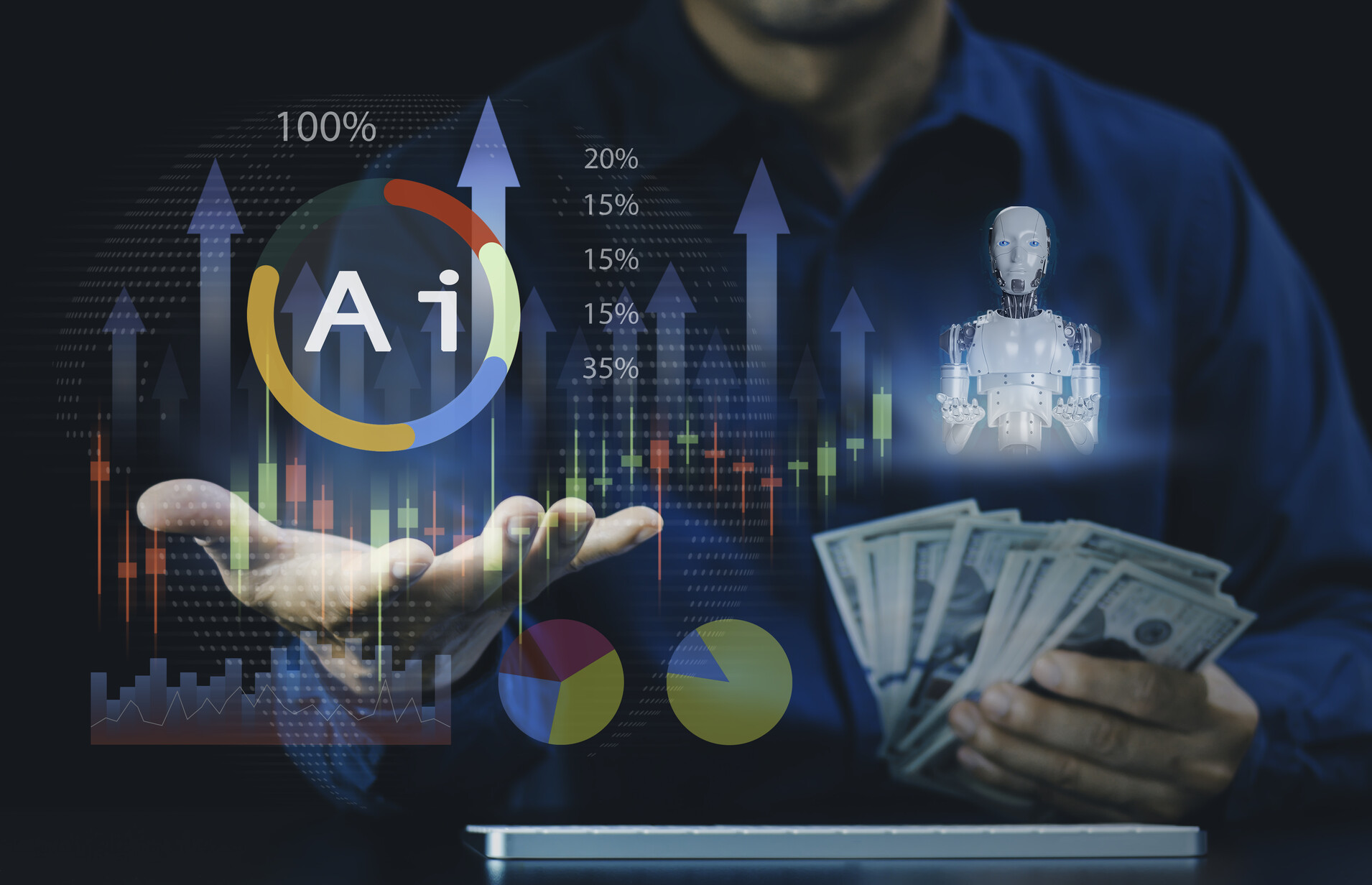 AI in banking concept