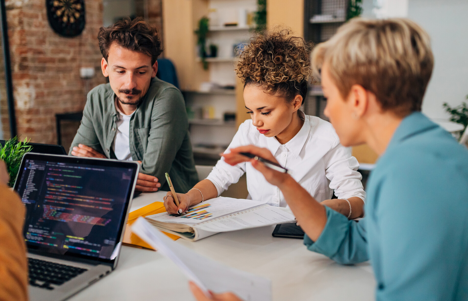 Small business cybersecurity team