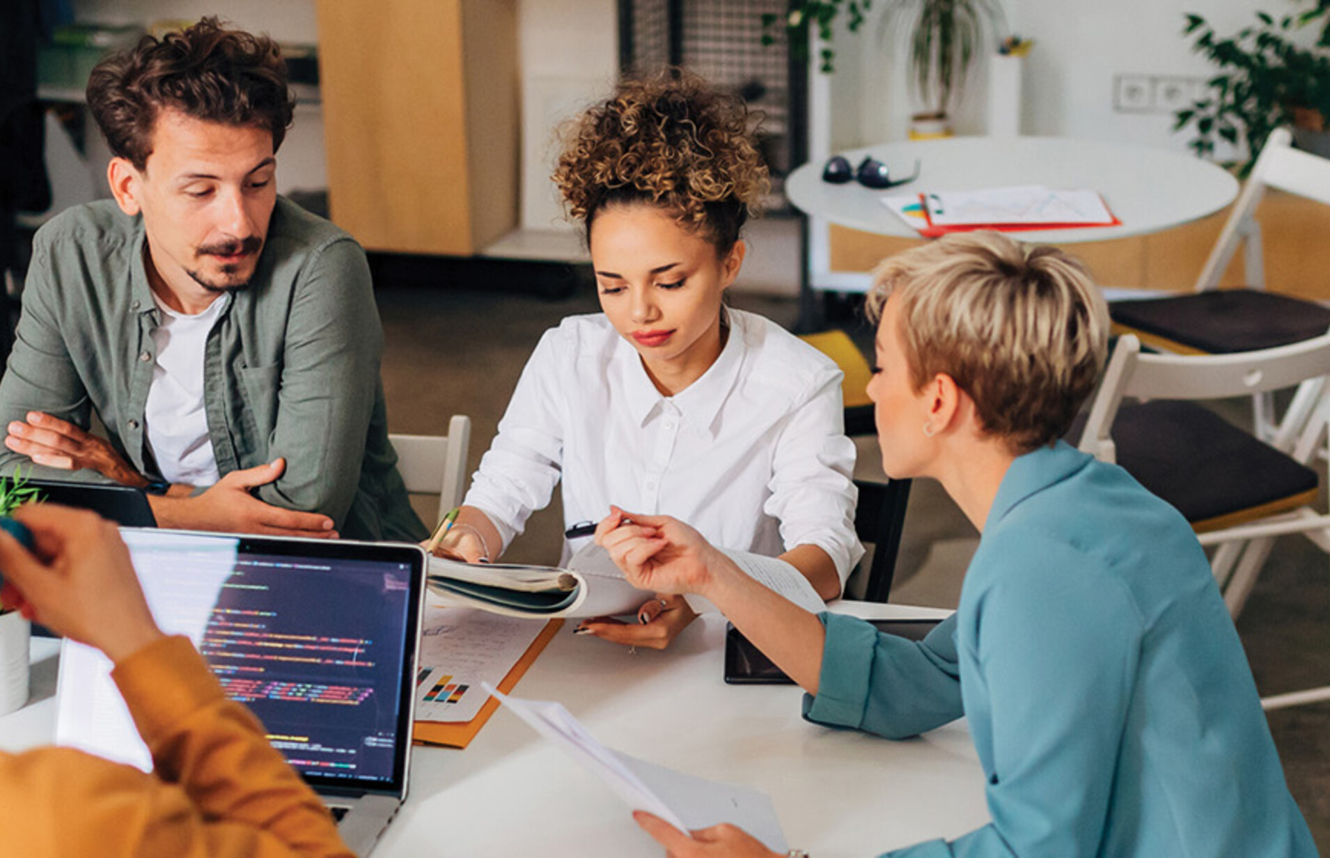A team reviews an incident response plan