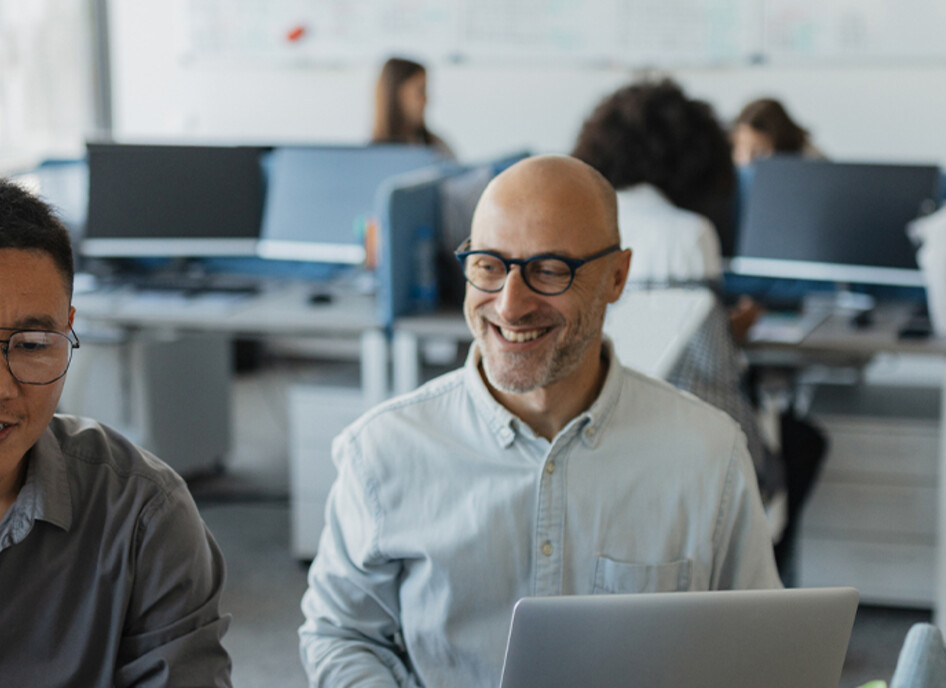 People collaborating in the office