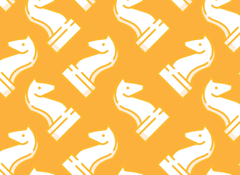 Abstract art with chess pieces to symbolize cybersecurity strategy