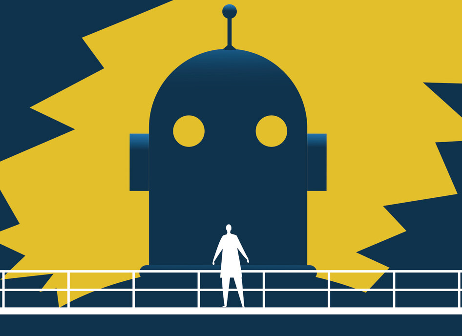 Illustration of AI robot 
