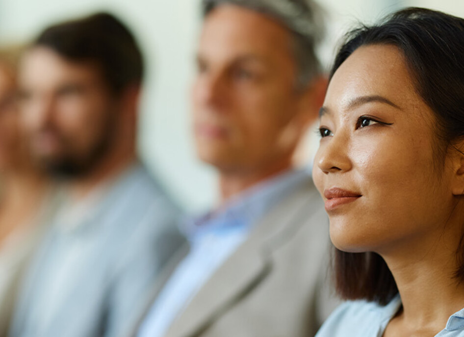 Person attending a seminar