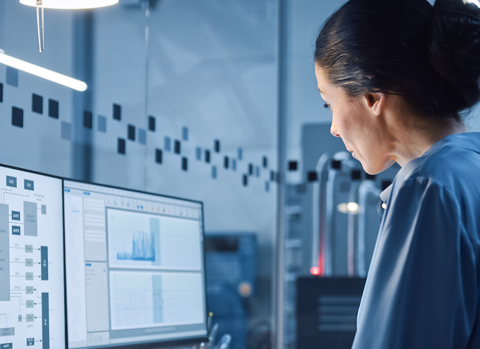 Person reviewing finances