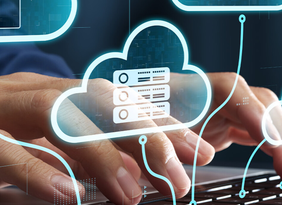 Person connected to the cloud