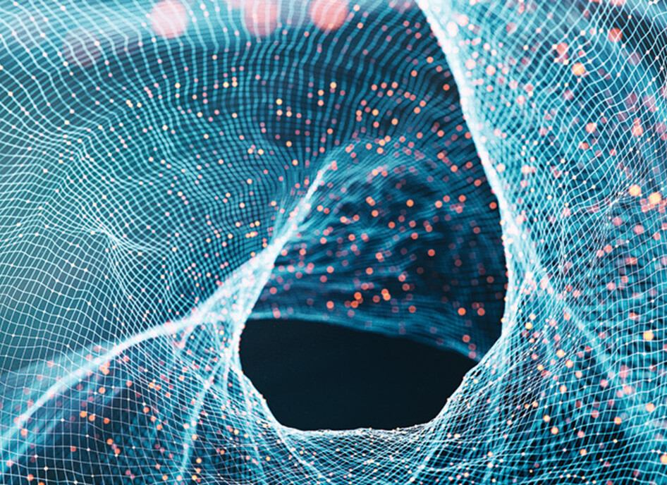 data gravity abstract concept art