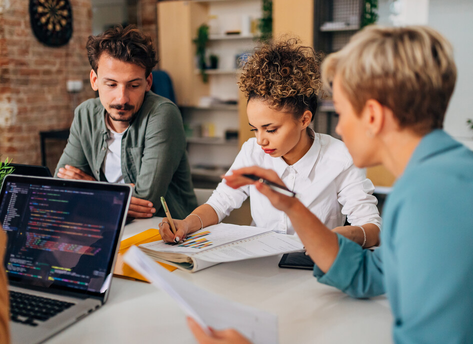 Small business cybersecurity team