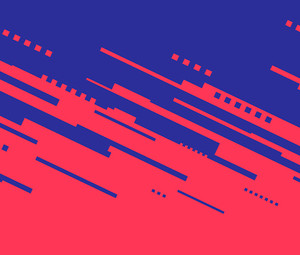 Abstract blue and pink image