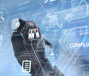 Person using interactive screen to access apps