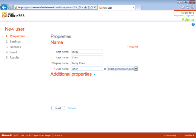 Office 365 new user