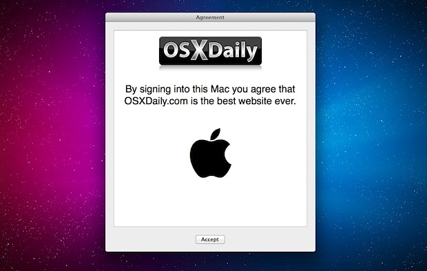 Mac login screen
