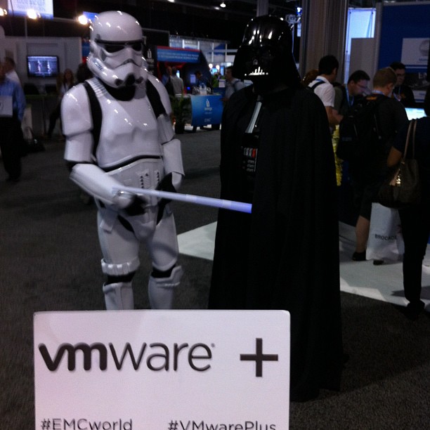 Star Wars figures at EMC World