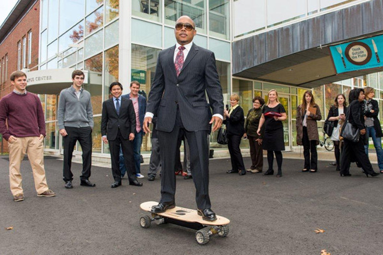 Daymond John of Shark Tank rides ZBoard