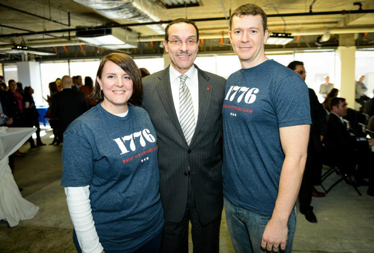 Donna Harris, Evan Burfield, Mayor Gray