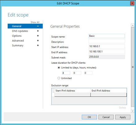 IP Address DHCP management Windows Server 2012