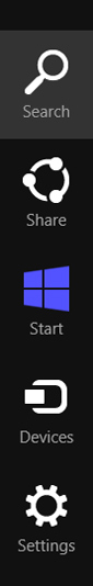 Windows 8 charms