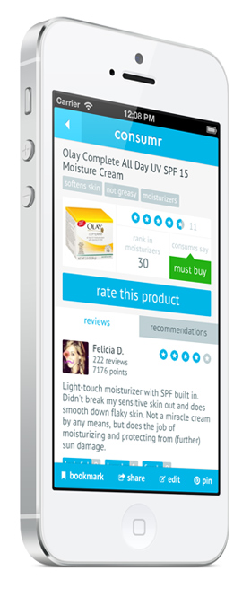 Consumr iphone app